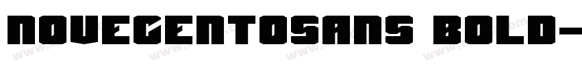 Novecentosans Bold字体转换